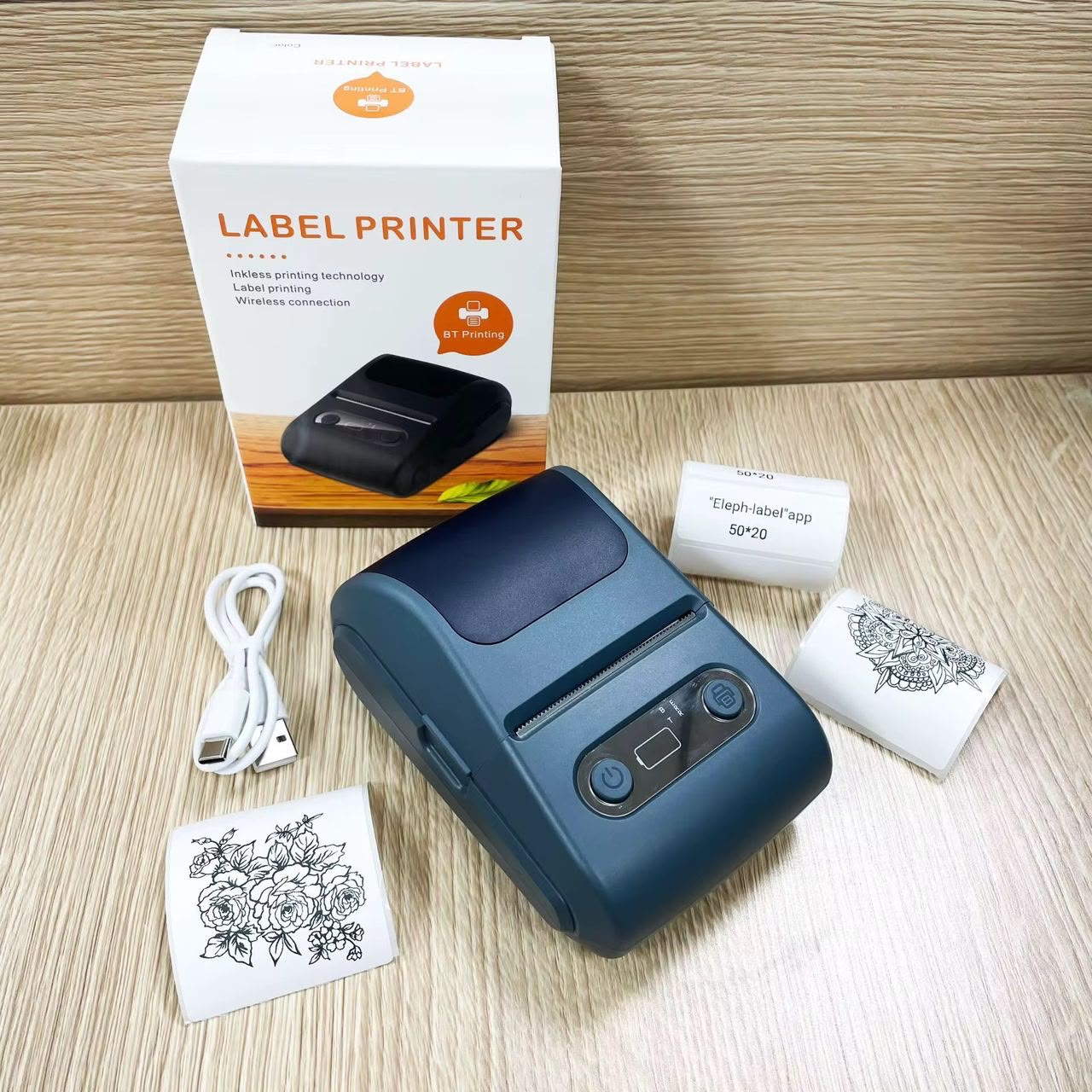 Mini imprimante étiquettes portable Bluetooth thermique