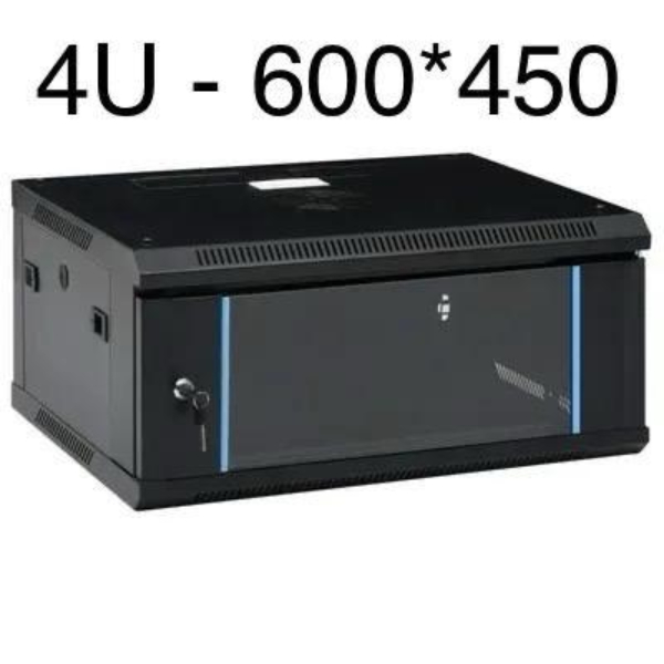 Rack serveur 4U avec ventilo et porte vitrée verrouillable