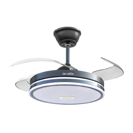 Ventilateur plafond 42" LED Bluetooth + télécommande