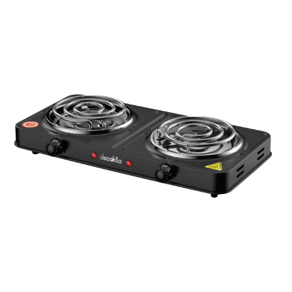 Plaque de cuisson électrique portable 2 feux DECAKILA