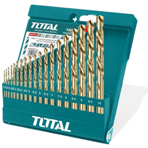 Coffret 19 forets HSS précision - outils perçage