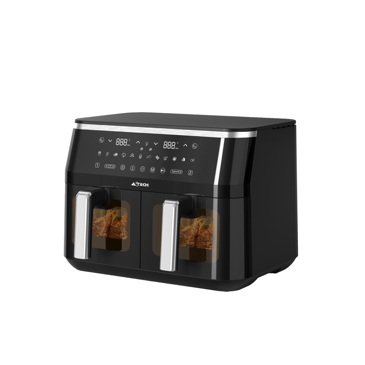 Friteuse à air double compartiment Astech 10L 1300W