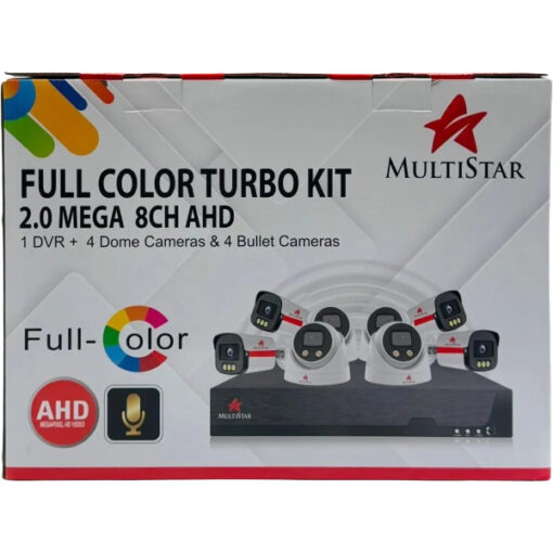 Kit de surveillance complet 8 caméras Multistar 2MP