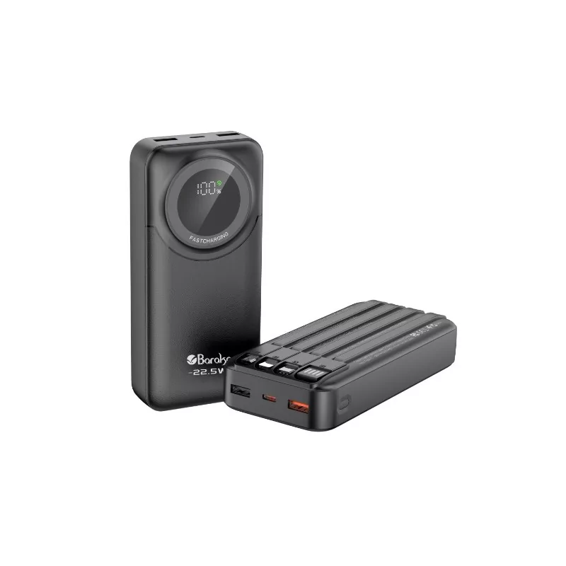 Power Bank Baraka 20000mAh - 3 sorties multiples