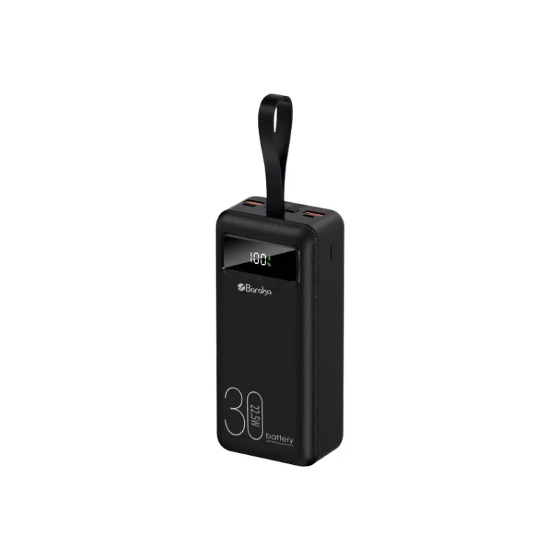 Power Bank 30000mAh Baraka - Charge rapide multi-connecteurs