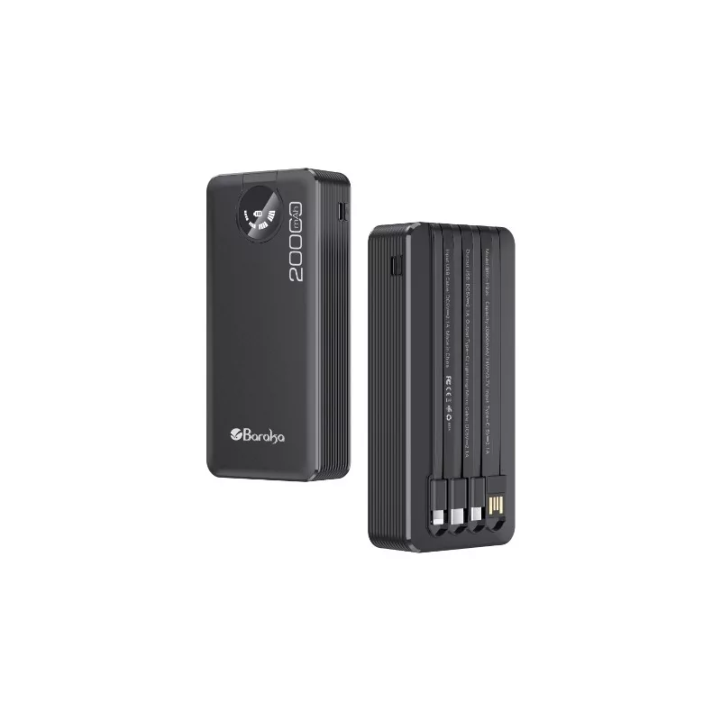 Power bank 20000mAh Baraka multi-sorties type-C